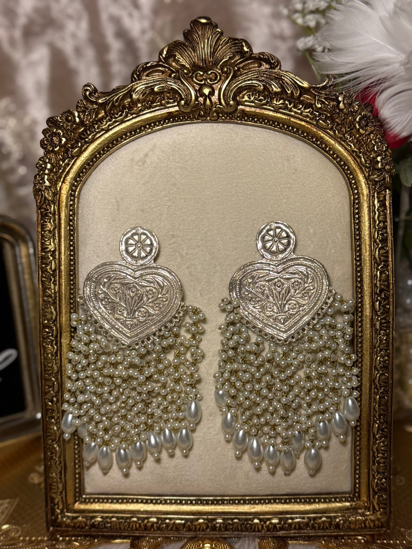 Heart Earrings - Silver