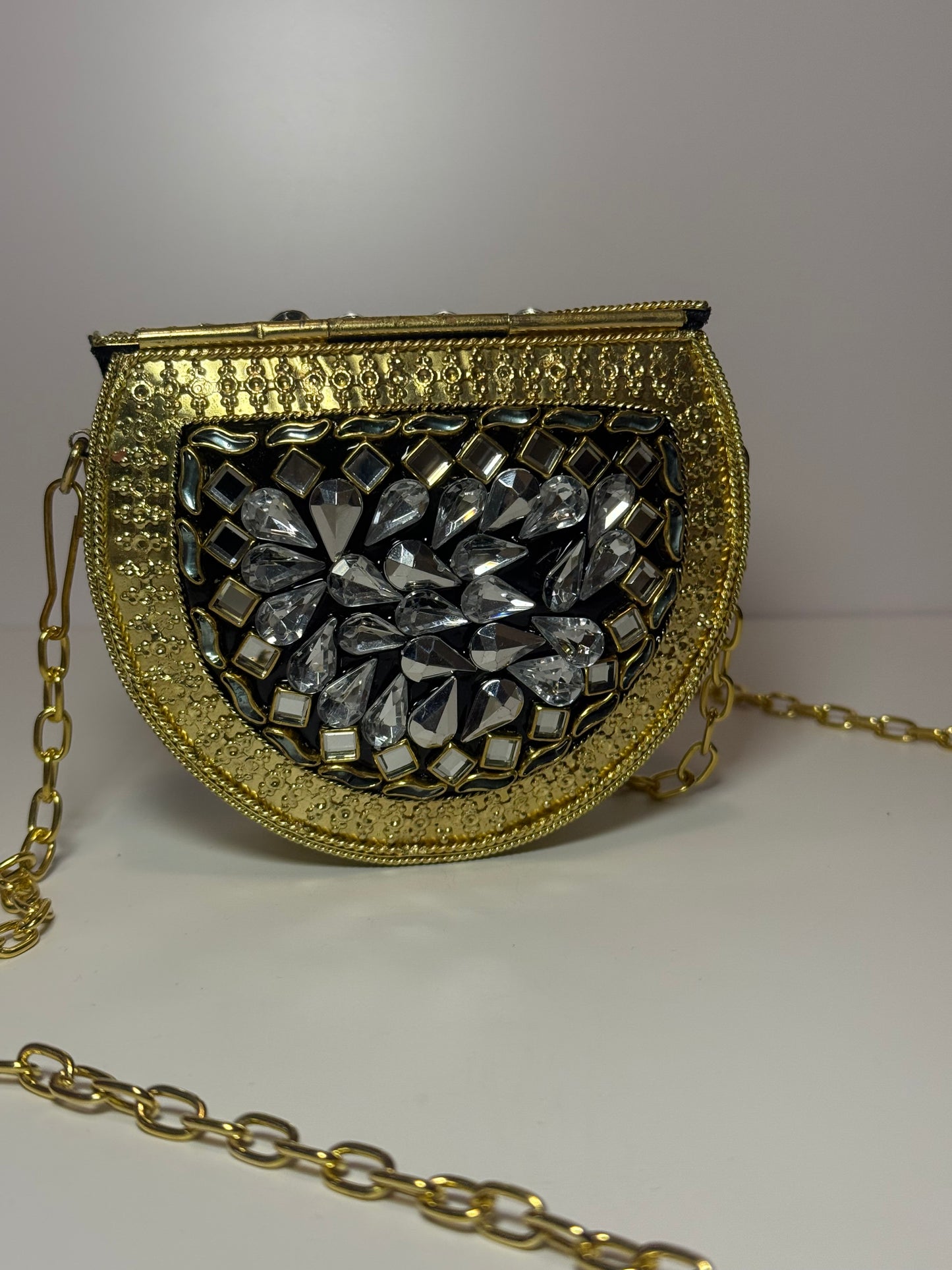 Crystal Kundan Clutch