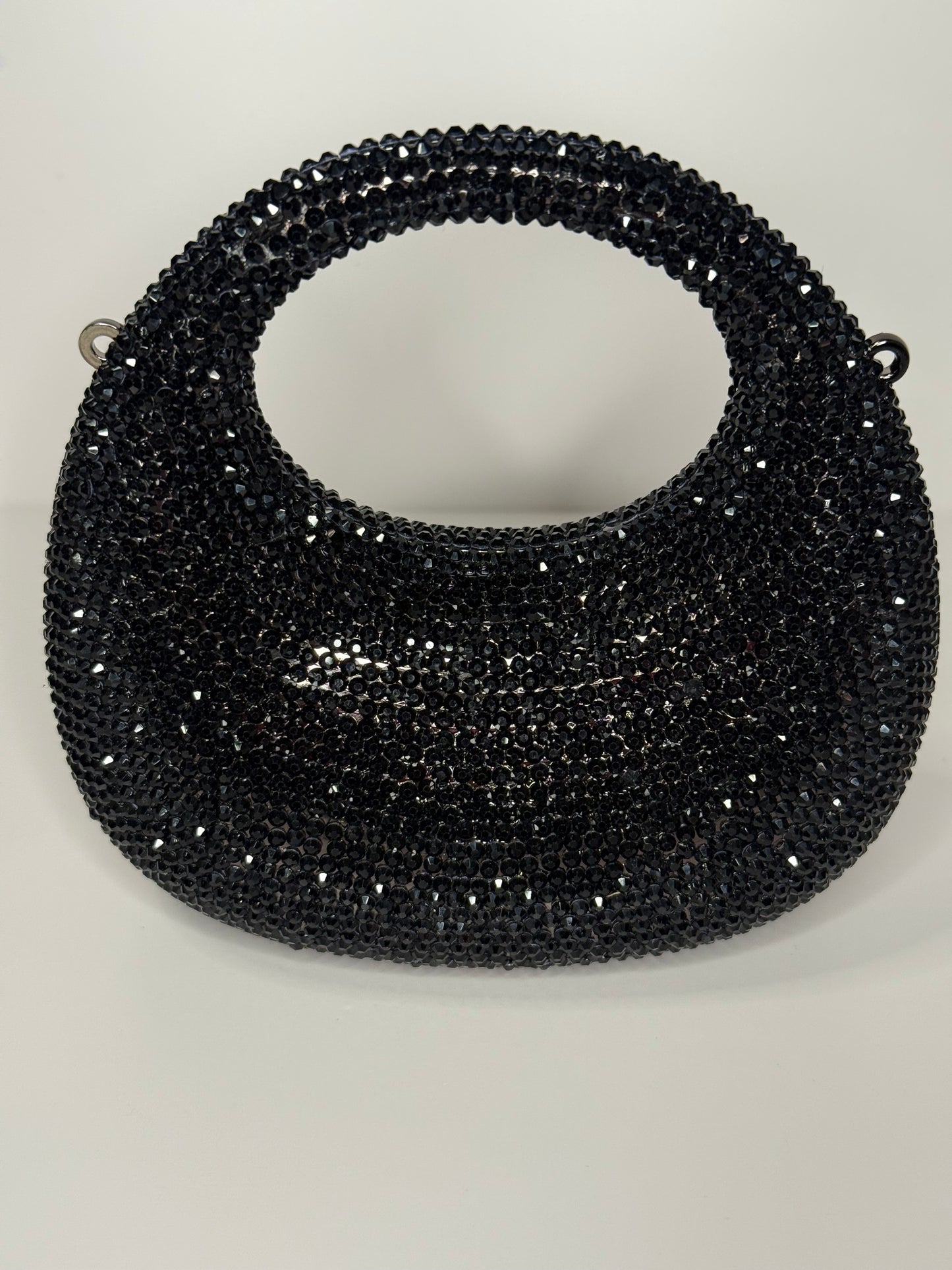 Black Rhinestone Clutch