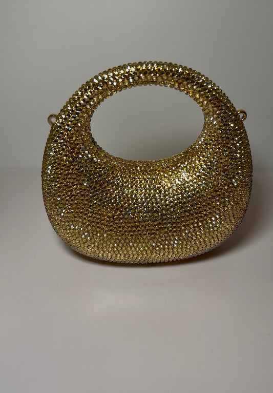 Gold Rhinestone Clutch