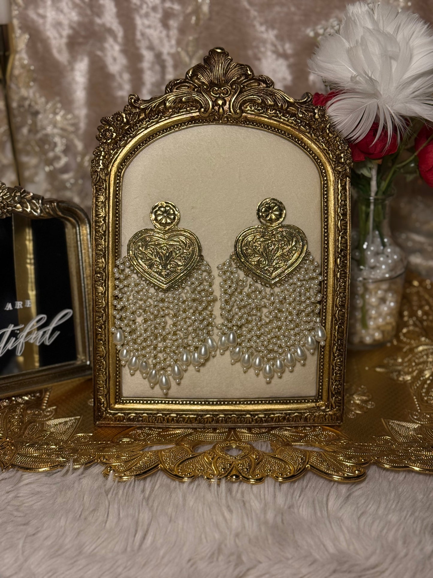 Heart Earrings - Gold