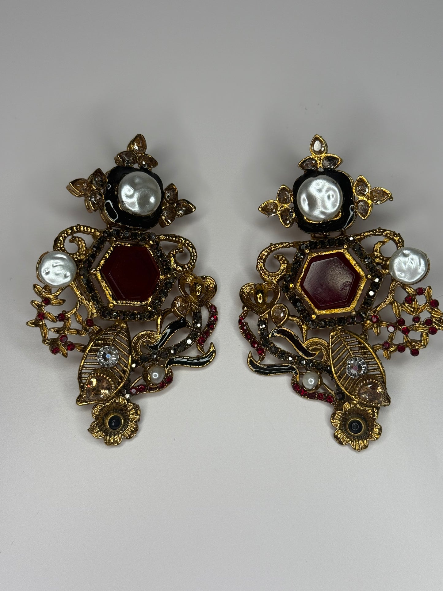 Maroon Turkish Earrings