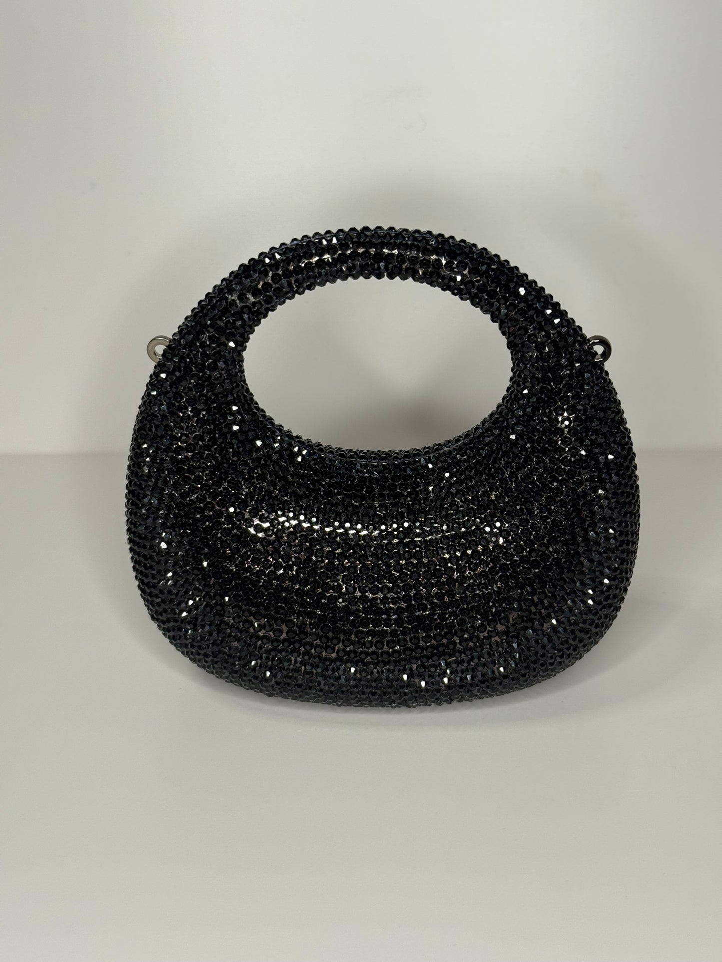 Black Rhinestone Clutch