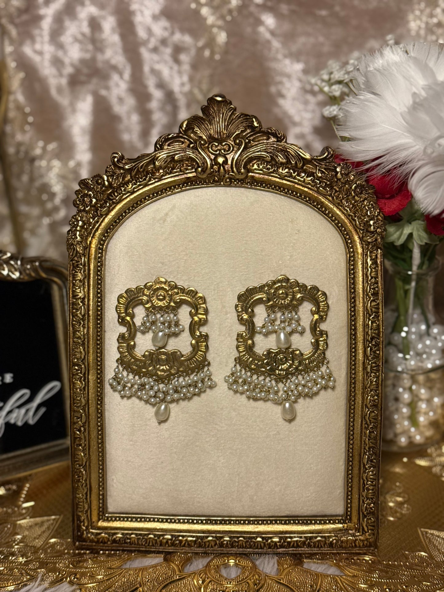 Mehfil Earrings - Gold