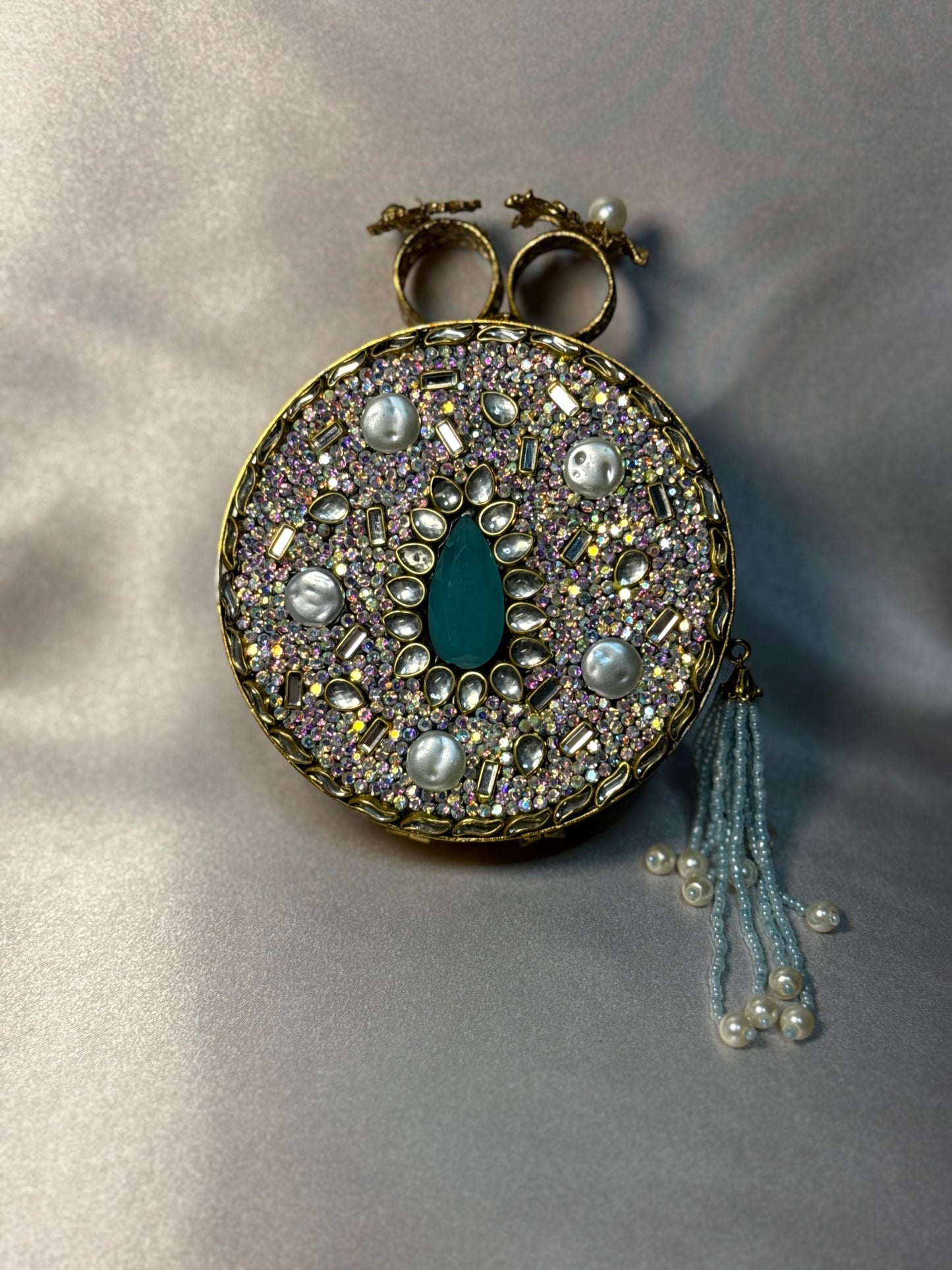 Iridescent Turkish Clutch - Gold
