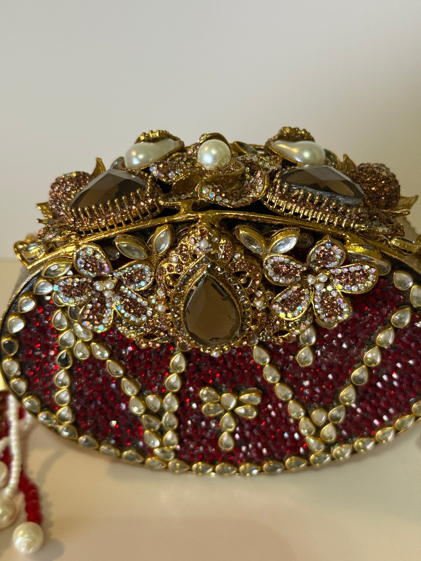 Maroon Turkish Clutch
