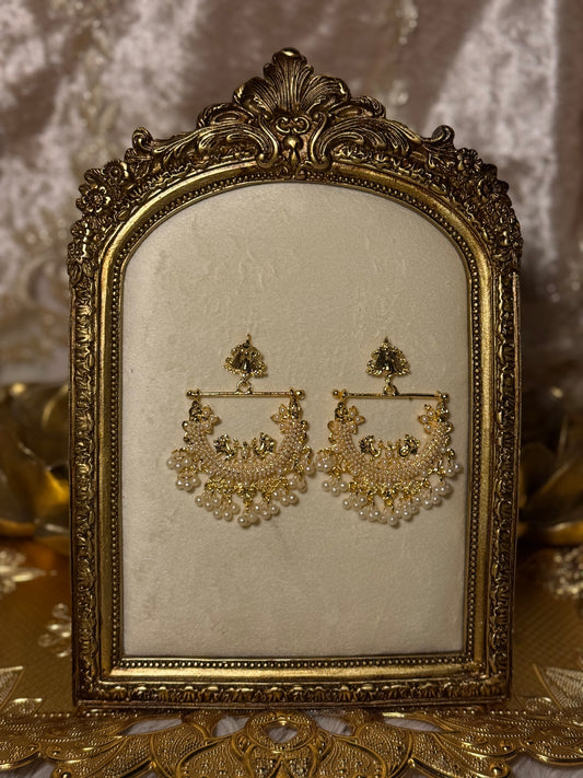 Peacock Earrings - Gold