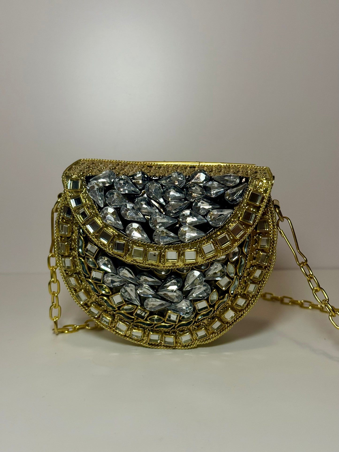 Crystal Kundan Clutch