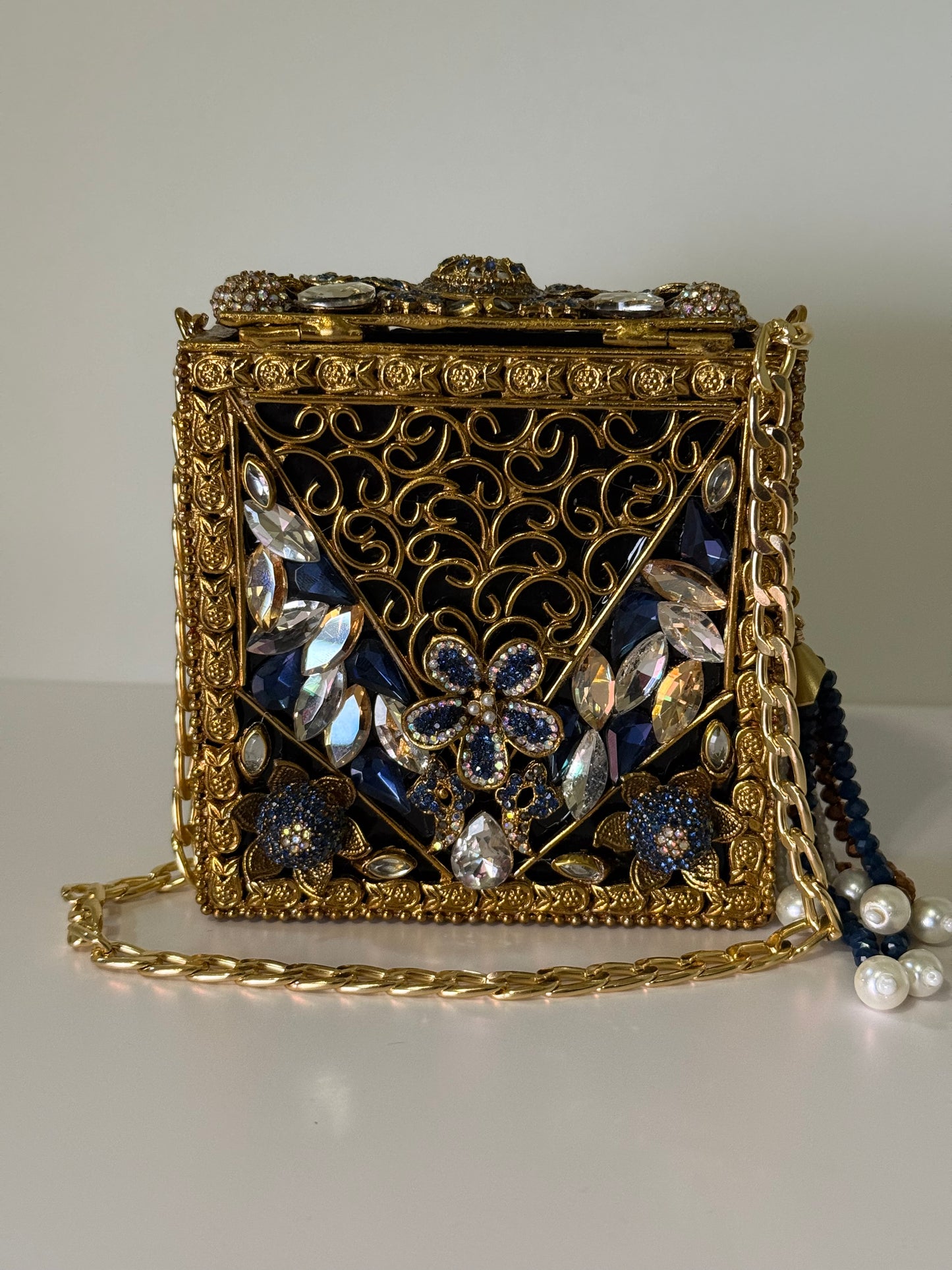 Dark Blue Turkish Clutch