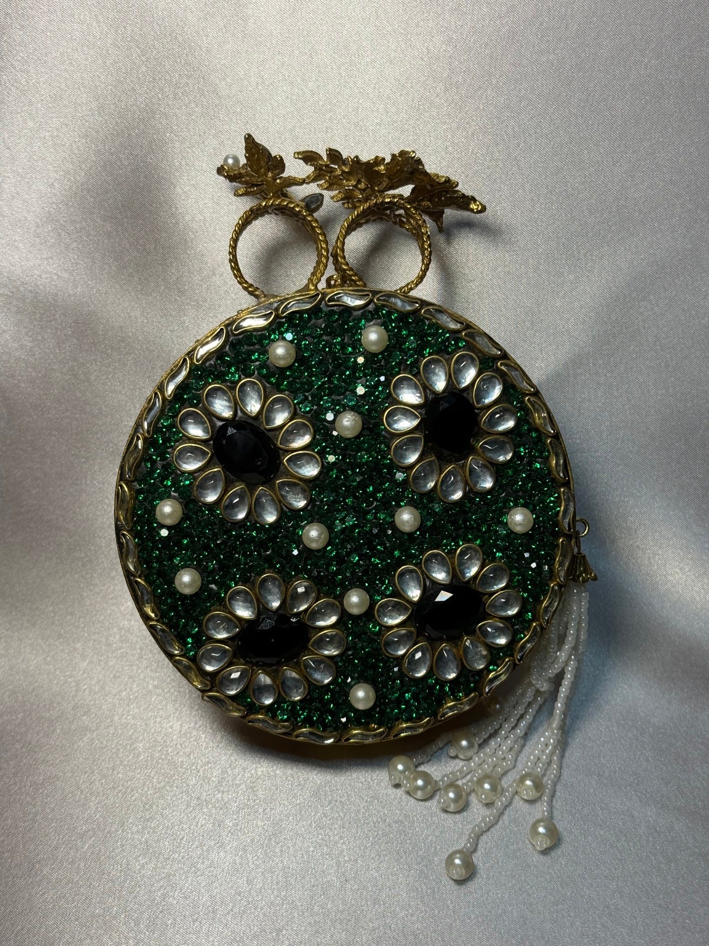 Emerald Turkish Clutch - Gold