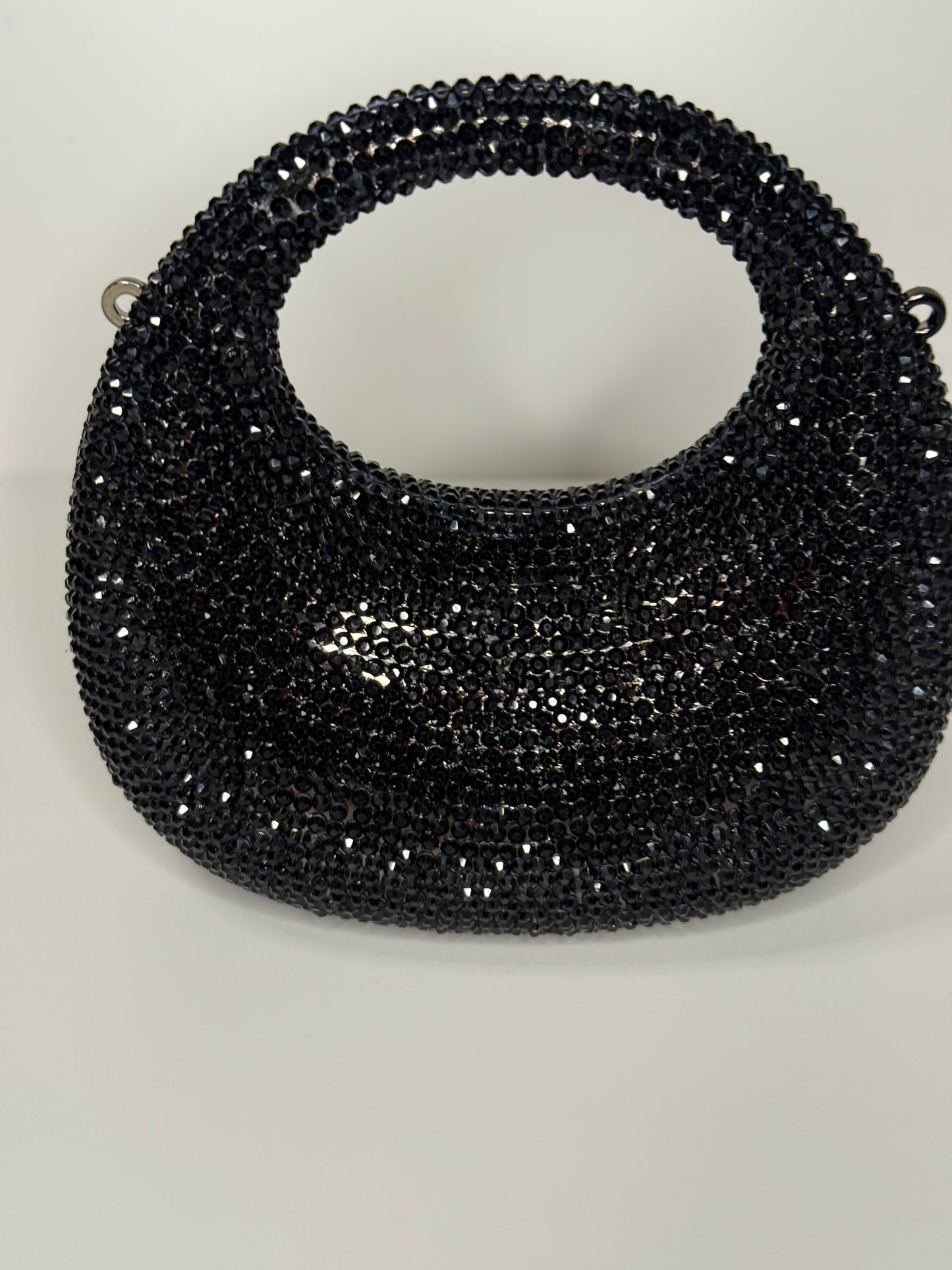 Black Rhinestone Clutch