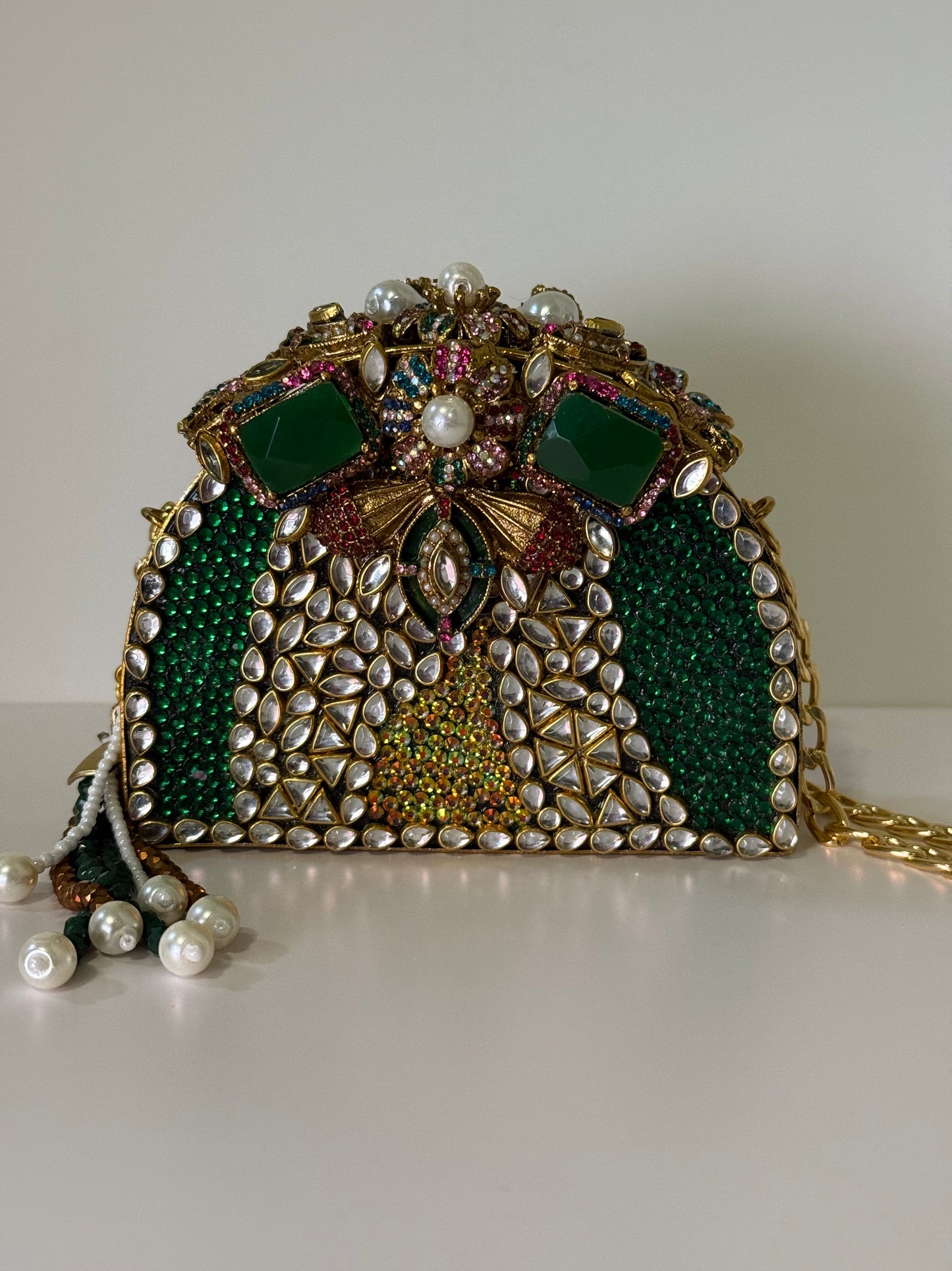 Emerald Green Turkish Clutch