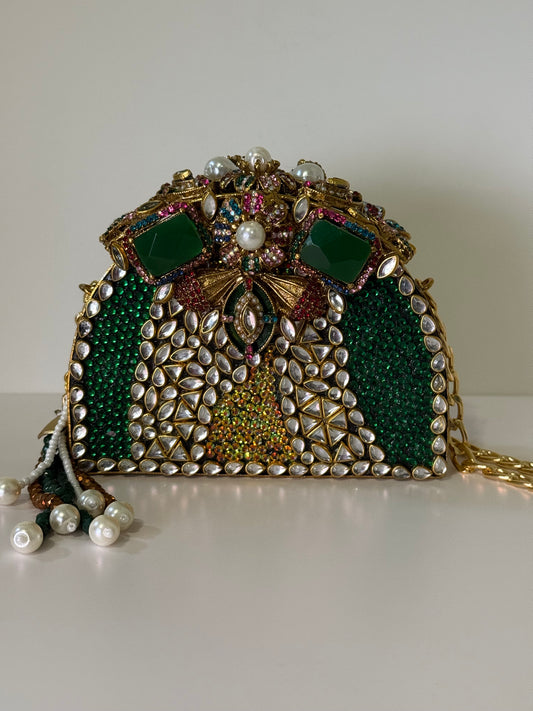 Emerald Green Turkish Clutch