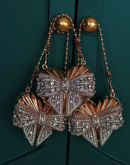 Mini Heart Clutch - Gold