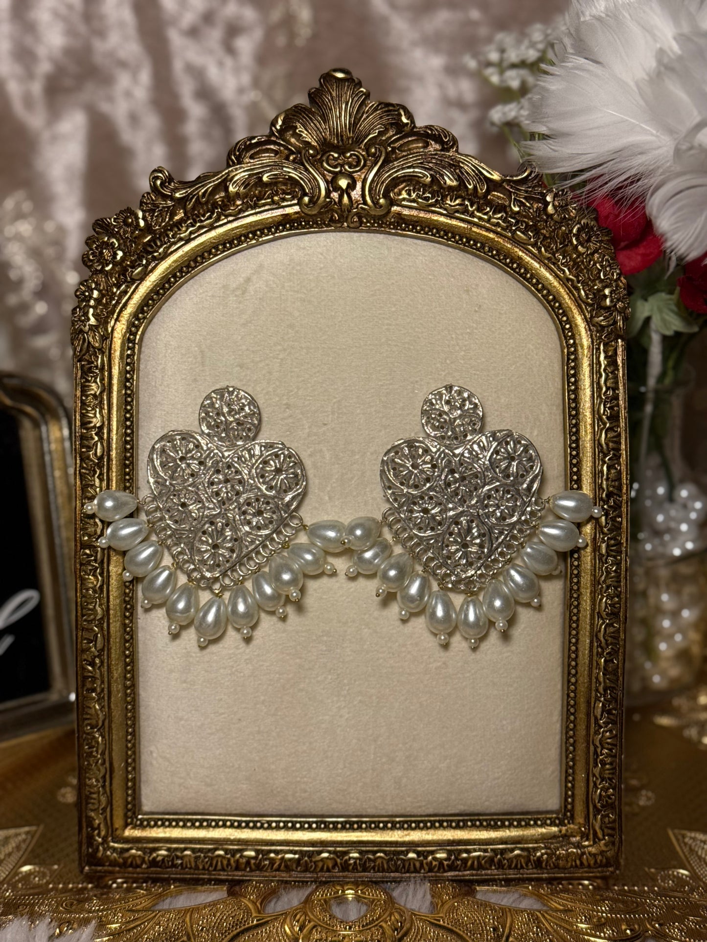 Mohabbat Earrings - Silver