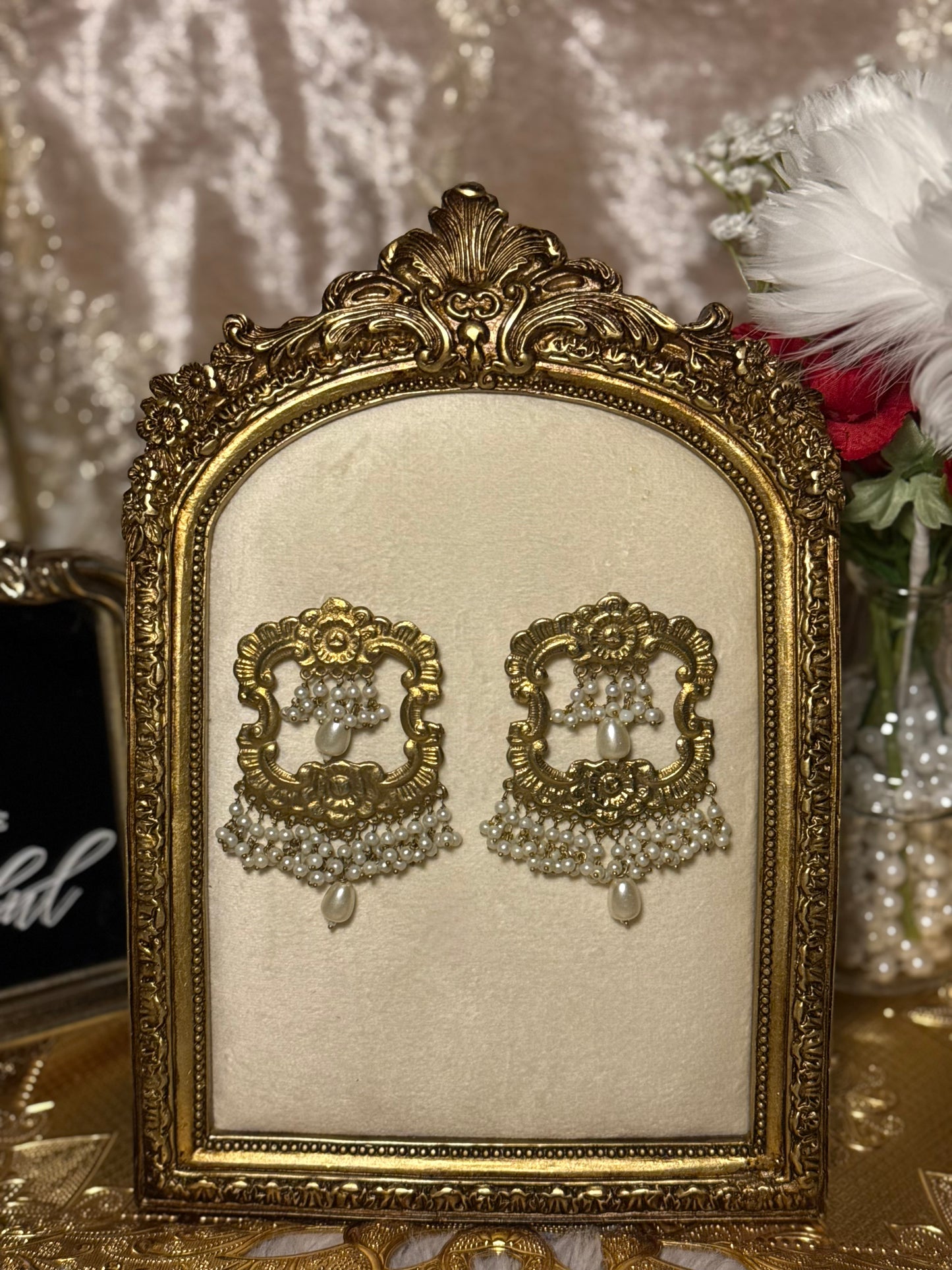 Mehfil Earrings - Gold
