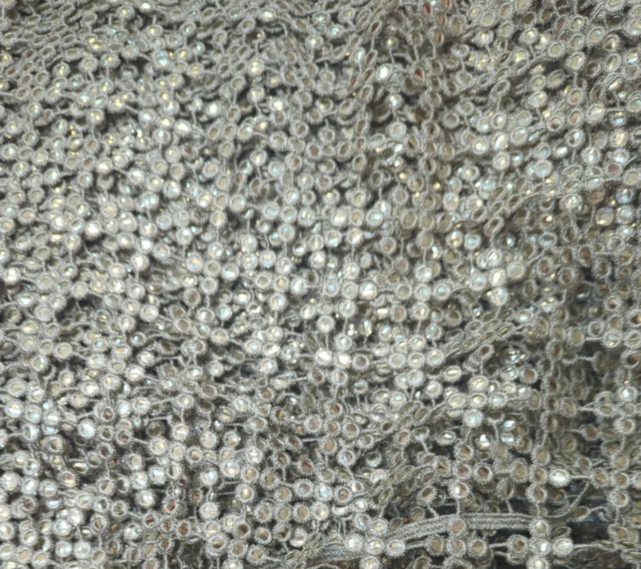 Posheeda Sheesh Dupatta - Silver